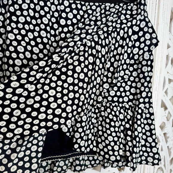 Anthropologie Maeve Button Print Mini Skirt - Picture 4 of 7